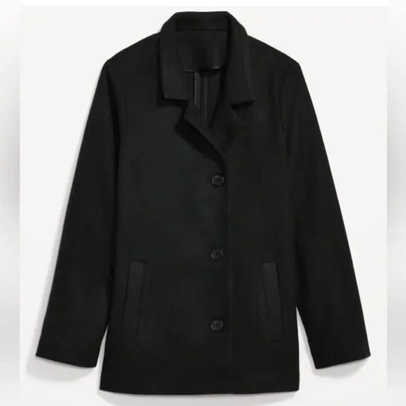 NWT Old Navy Soft-Brushed Button-Front Car Coat - Picture 5 of 6